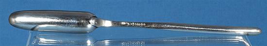 A George III silver marrow scoop, by Mary Sumner, Length 235mm Weight 1.5oz/49grms
